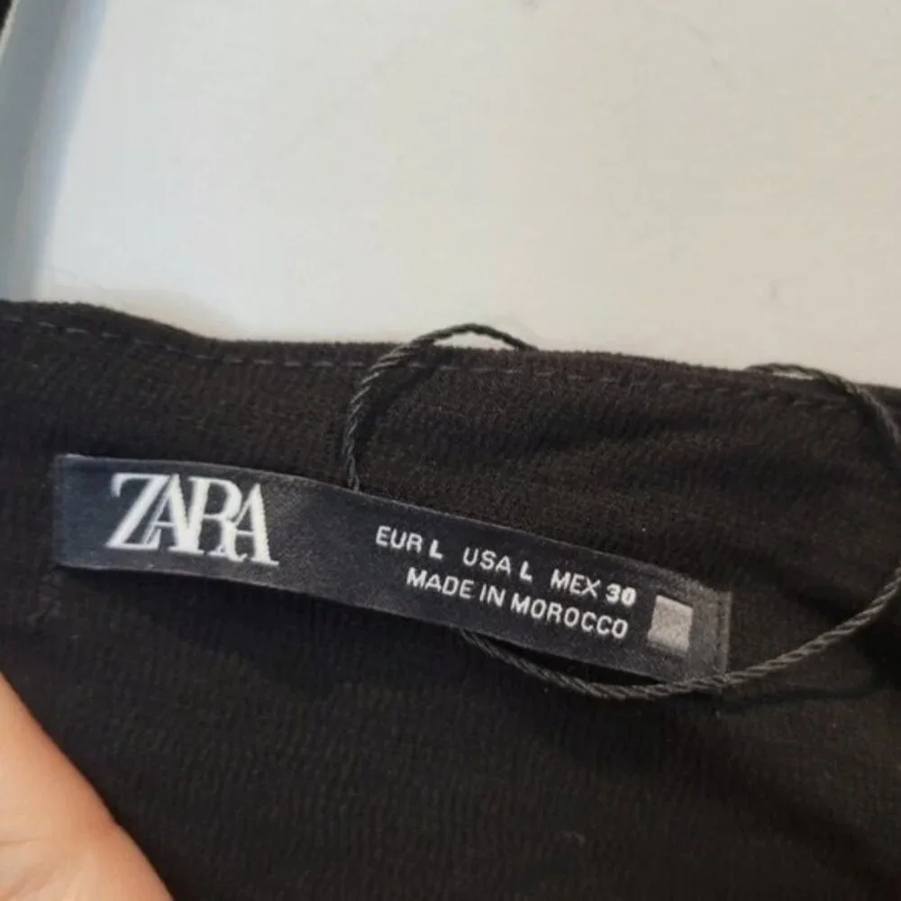 Zara | Contrasting Mixed Pareo Wrap Mini Dress Multicolored - Picture 6 of 10